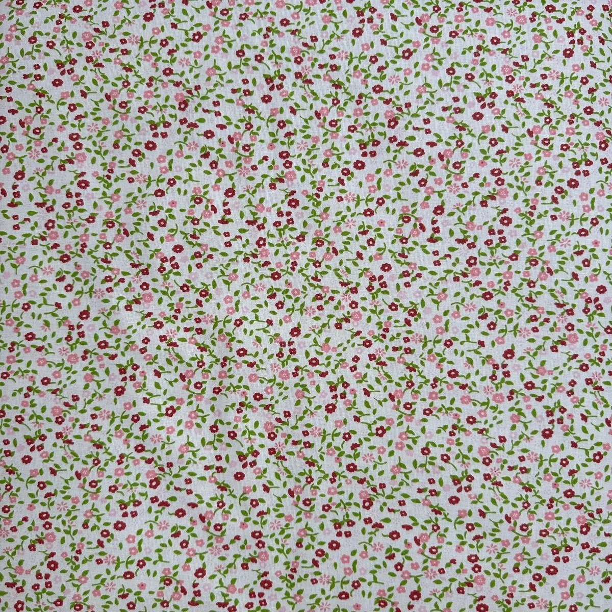 Bílá s růžovými kvítky