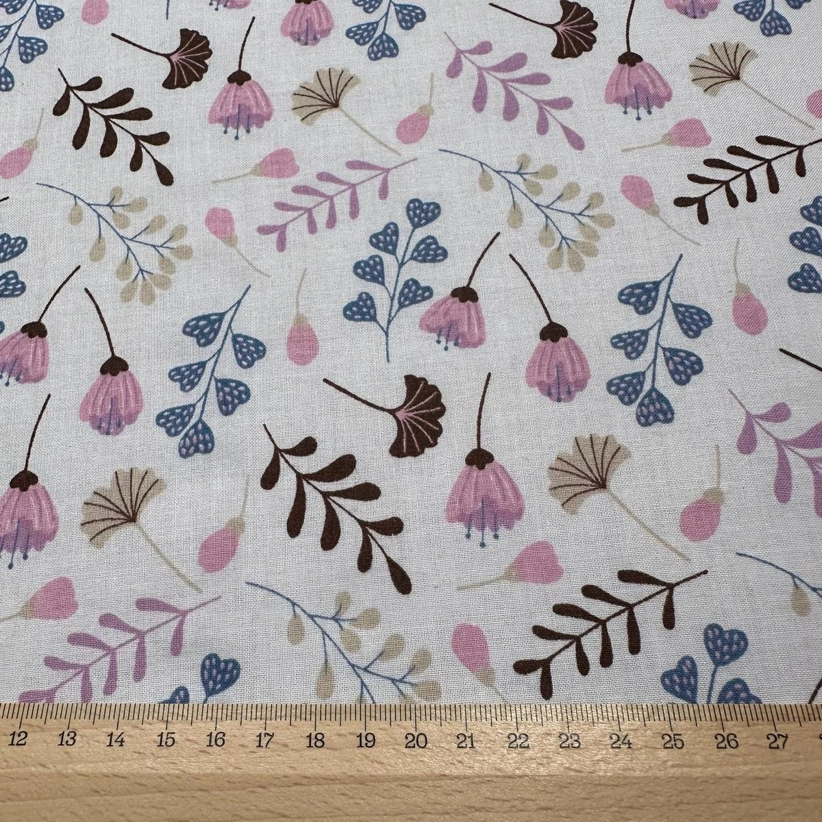 Růžovo-modrý list