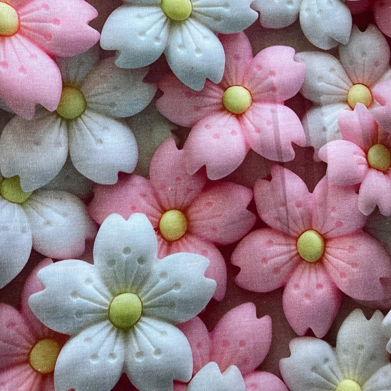 Bílé a růžové květy