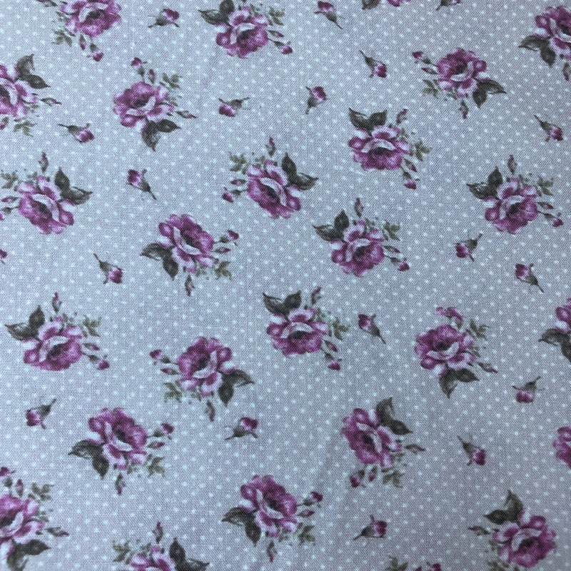 Starorůžová s květy